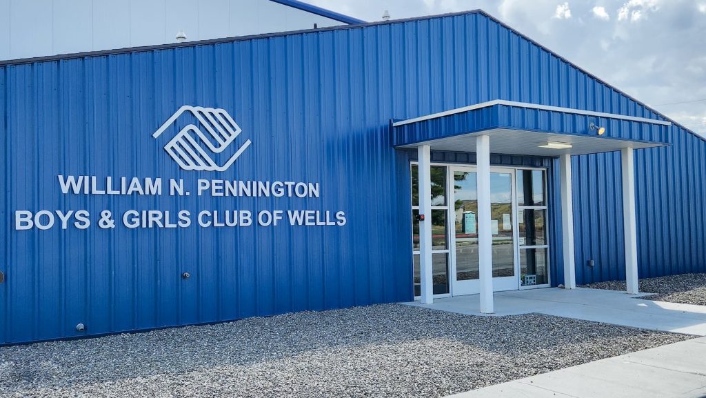 Community event space at Boys & Girls Club facility in Wells, Nevada
