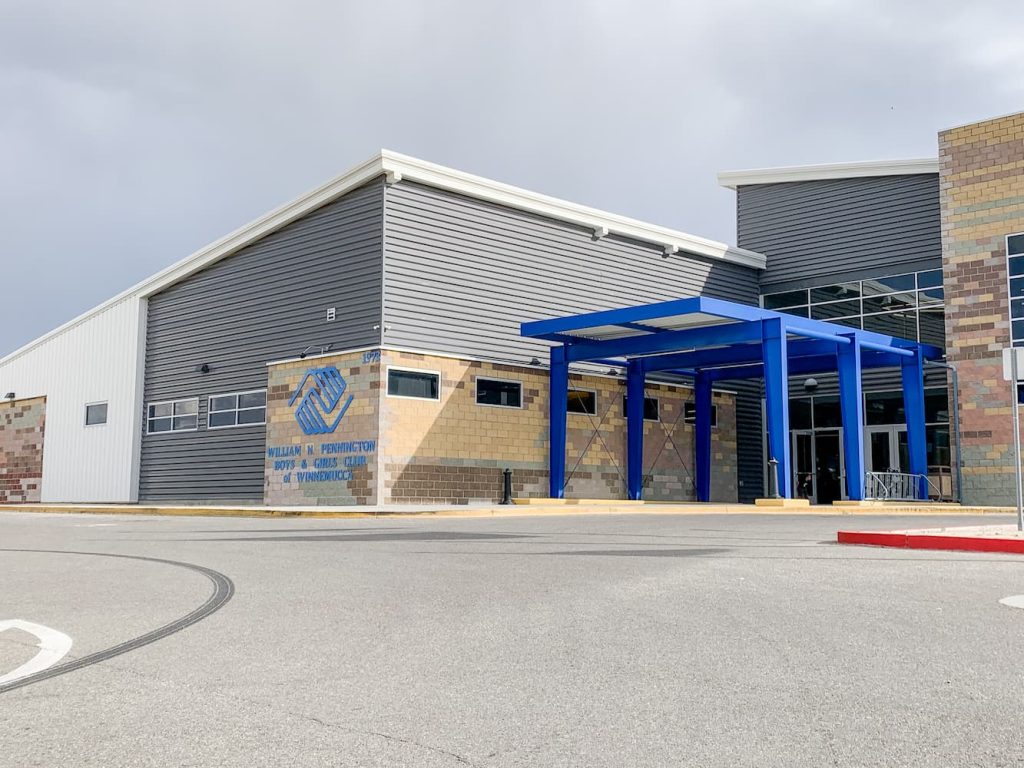 Completed boys & Girls club campus with parking and amenities in Winnamucca, Nevada